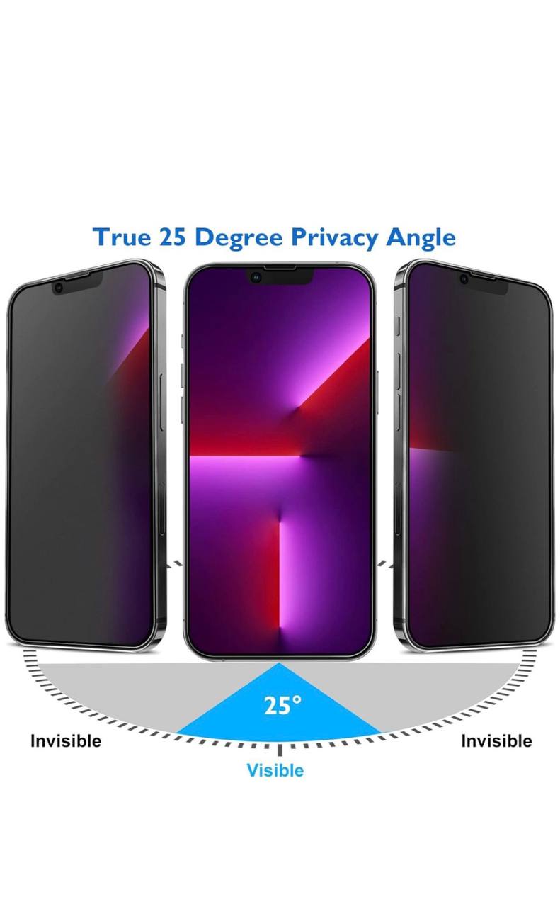 Ceramic Privacy Screen Protector — iPhone 13 view 4